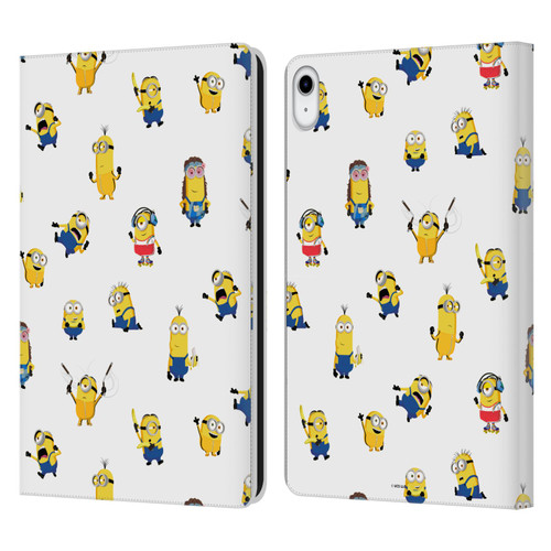 Minions Rise of Gru(2021) Humor Costume Pattern Leather Book Wallet Case Cover For Apple iPad 10.9 (2022)