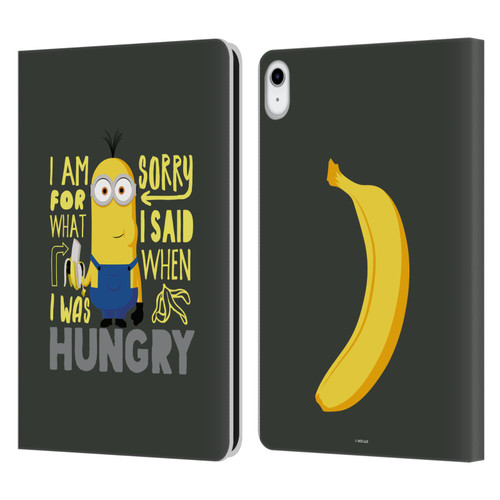 Minions Rise of Gru(2021) Humor Hungry Leather Book Wallet Case Cover For Apple iPad 10.9 (2022)