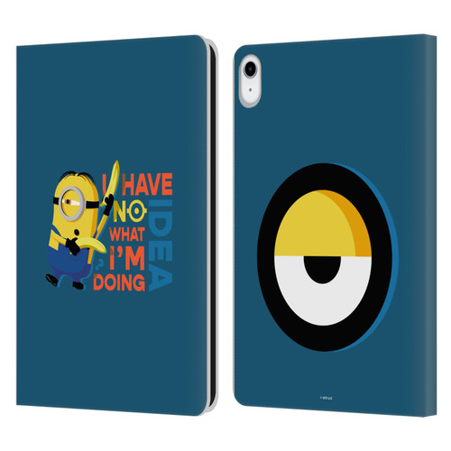 Minions Rise of Gru(2021) Humor No Idea Leather Book Wallet Case Cover For Apple iPad 10.9 (2022)