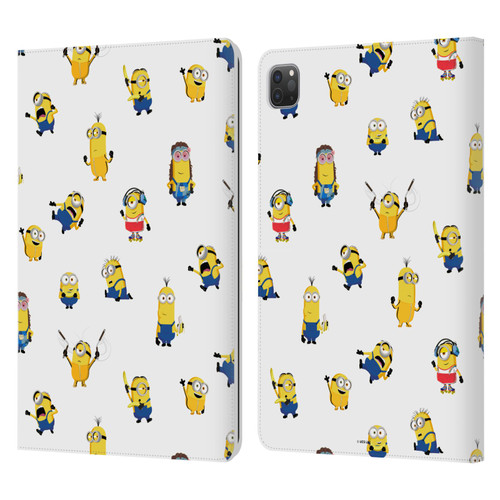 Minions Rise of Gru(2021) Humor Costume Pattern Leather Book Wallet Case Cover For Apple iPad Pro 11 2020 / 2021 / 2022