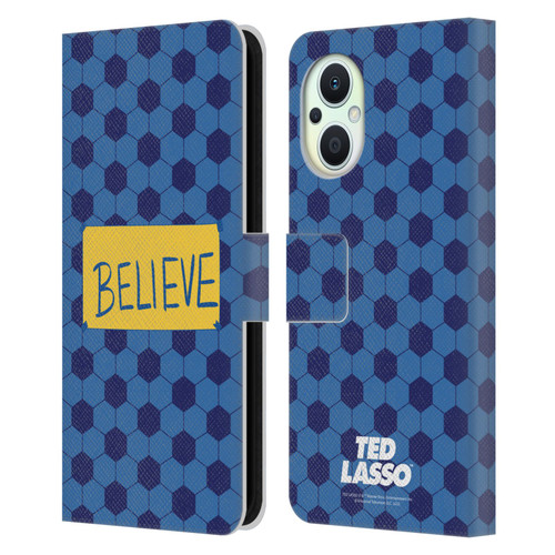Ted Lasso Season 1 Graphics Believe Leather Book Wallet Case Cover For OPPO Reno8 Lite
