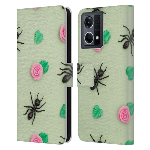 Pepino De Mar Patterns 2 Ant Leather Book Wallet Case Cover For OPPO Reno8 4G