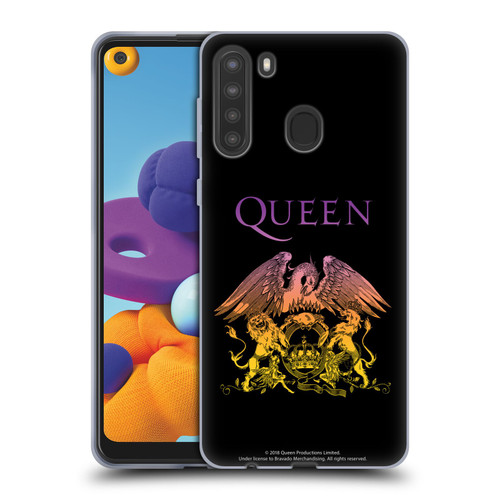 Queen Bohemian Rhapsody Logo Crest Soft Gel Case for Samsung Galaxy A21 (2020)