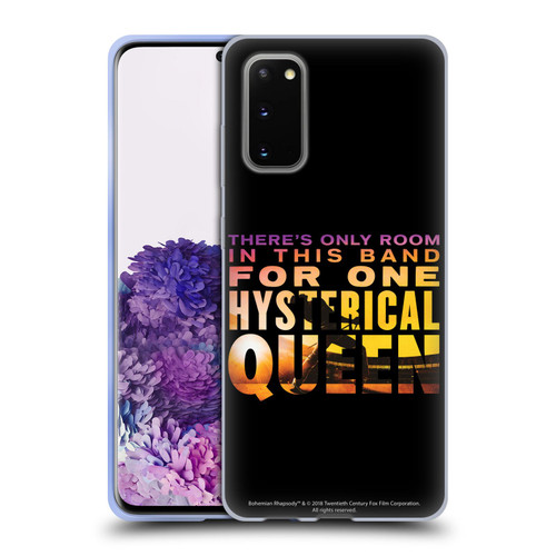 Queen Bohemian Rhapsody Hysterical Quote Soft Gel Case for Samsung Galaxy S20 / S20 5G
