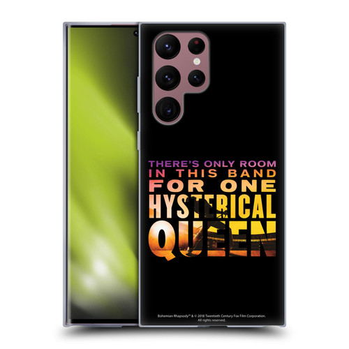 Queen Bohemian Rhapsody Hysterical Quote Soft Gel Case for Samsung Galaxy S22 Ultra 5G