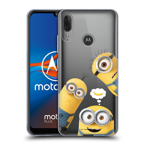 Despicable Me Funny Minions Banana Soft Gel Case for Motorola Moto E6 Plus