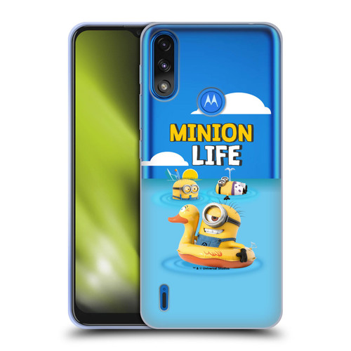 Despicable Me Funny Minions Beach Life Soft Gel Case for Motorola Moto E7 Power / Moto E7i Power