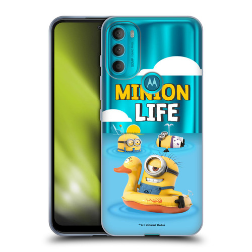 Despicable Me Funny Minions Beach Life Soft Gel Case for Motorola Moto G71 5G