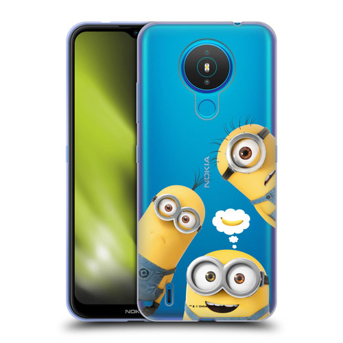 Despicable Me Funny Minions Banana Soft Gel Case for Nokia 1.4