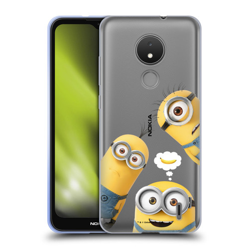Despicable Me Funny Minions Banana Soft Gel Case for Nokia C21