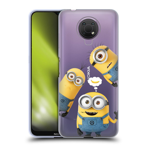 Despicable Me Funny Minions Banana Soft Gel Case for Nokia G10