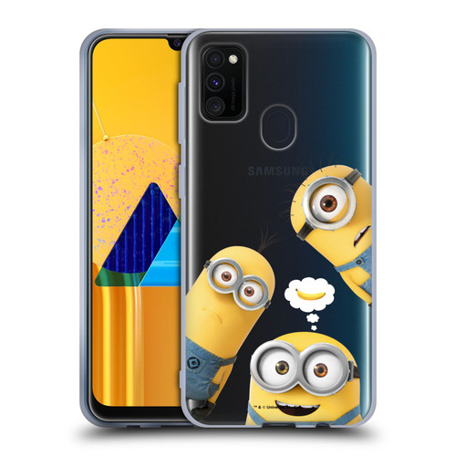 Despicable Me Funny Minions Banana Soft Gel Case for Samsung Galaxy M30s (2019)/M21 (2020)