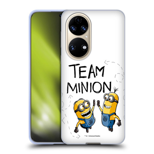 Despicable Me Minion Graphics Team High Five Soft Gel Case for Huawei P50