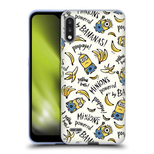 Despicable Me Minion Graphics Banana Doodle Pattern Soft Gel Case for LG K22