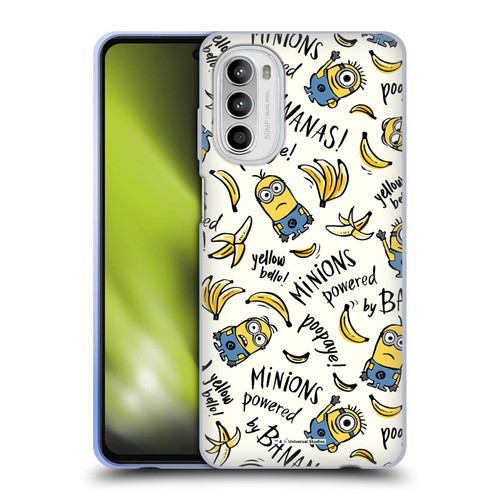 Despicable Me Minion Graphics Banana Doodle Pattern Soft Gel Case for Motorola Moto G52