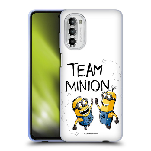 Despicable Me Minion Graphics Team High Five Soft Gel Case for Motorola Moto G52