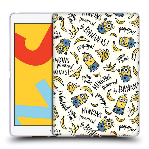 Despicable Me Minion Graphics Banana Doodle Pattern Soft Gel Case for Apple iPad 10.2 2019/2020/2021