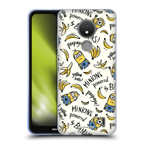 Despicable Me Minion Graphics Banana Doodle Pattern Soft Gel Case for Nokia C21