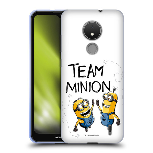 Despicable Me Minion Graphics Team High Five Soft Gel Case for Nokia C21