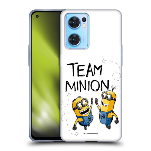 Despicable Me Minion Graphics Team High Five Soft Gel Case for OPPO Reno7 5G / Find X5 Lite