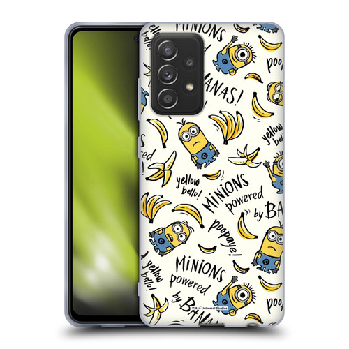 Despicable Me Minion Graphics Banana Doodle Pattern Soft Gel Case for Samsung Galaxy A52 / A52s / 5G (2021)