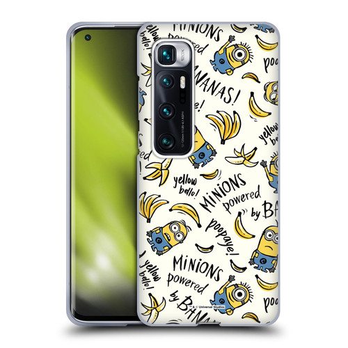 Despicable Me Minion Graphics Banana Doodle Pattern Soft Gel Case for Xiaomi Mi 10 Ultra 5G