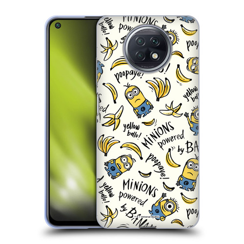 Despicable Me Minion Graphics Banana Doodle Pattern Soft Gel Case for Xiaomi Redmi Note 9T 5G