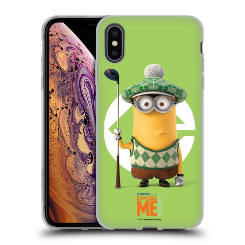 Despicable Me Minions Kevin Golfer Costume Soft Gel Case for Apple iPhone XS Max