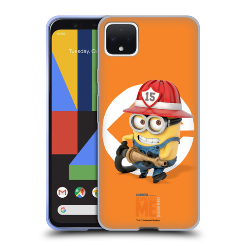 Despicable Me Minions Bob Fireman Costume Soft Gel Case for Google Pixel 4 XL