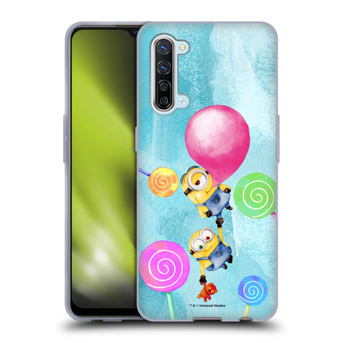 Despicable Me Watercolour Minions Bob And Stuart Bubble Soft Gel Case for OPPO Find X2 Lite 5G