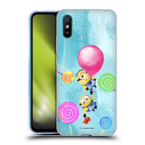 Despicable Me Watercolour Minions Bob And Stuart Bubble Soft Gel Case for Xiaomi Redmi 9A / Redmi 9AT