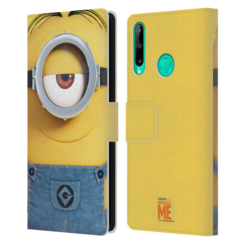 Despicable Me Full Face Minions Stuart Leather Book Wallet Case Cover For Huawei P40 lite E