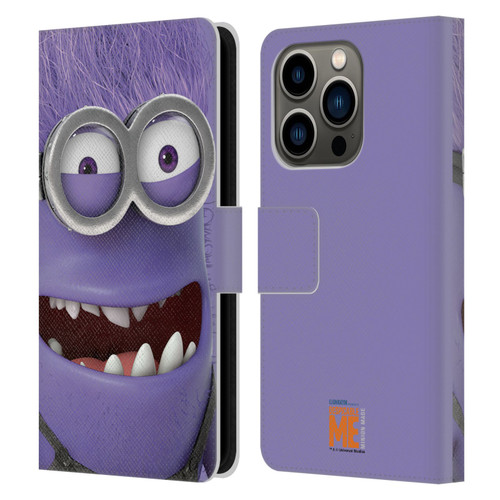 Despicable Me Full Face Minions Evil Leather Book Wallet Case Cover For Apple iPhone 14 Pro