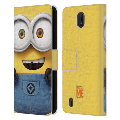 Despicable Me Full Face Minions Bob Leather Book Wallet Case Cover For Nokia C01 Plus/C1 2nd Edition