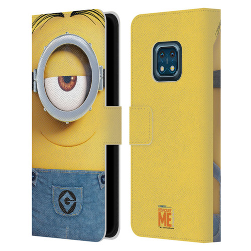 Despicable Me Full Face Minions Stuart Leather Book Wallet Case Cover For Nokia XR20