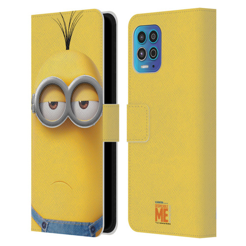 Despicable Me Full Face Minions Kevin Leather Book Wallet Case Cover For Motorola Moto G100