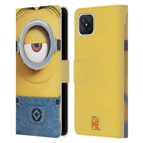 Despicable Me Full Face Minions Stuart Leather Book Wallet Case Cover For OPPO Reno4 Z 5G