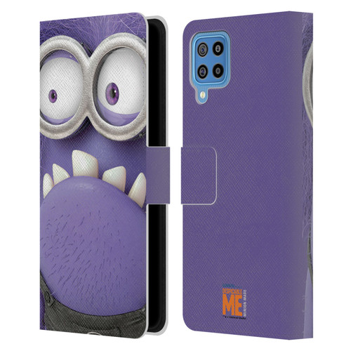 Despicable Me Full Face Minions Evil 2 Leather Book Wallet Case Cover For Samsung Galaxy F22 (2021)