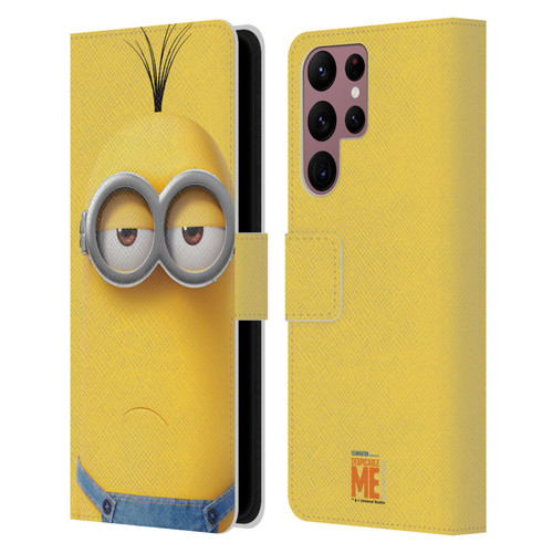Despicable Me Full Face Minions Kevin Leather Book Wallet Case Cover For Samsung Galaxy S22 Ultra 5G