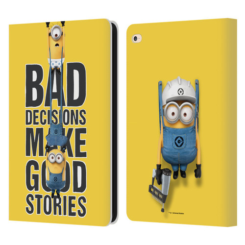 Despicable Me Funny Minions Bad Decisions Leather Book Wallet Case Cover For Apple iPad Air 2 (2014)