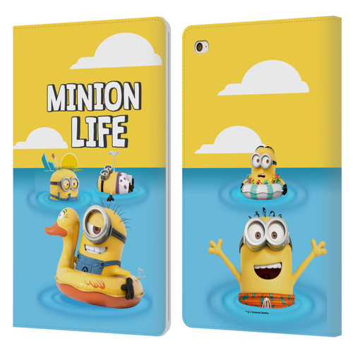 Despicable Me Funny Minions Beach Life Leather Book Wallet Case Cover For Apple iPad mini 4