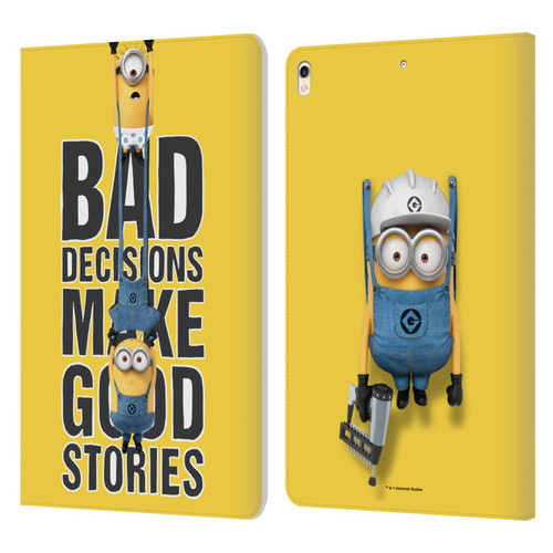 Despicable Me Funny Minions Bad Decisions Leather Book Wallet Case Cover For Apple iPad Pro 10.5 (2017)