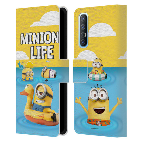 Despicable Me Funny Minions Beach Life Leather Book Wallet Case Cover For OPPO Find X2 Neo 5G