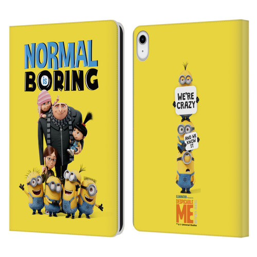 Despicable Me Gru's Family Minions Leather Book Wallet Case Cover For Apple iPad 10.9 (2022)