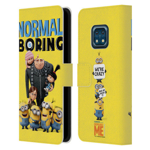 Despicable Me Gru's Family Minions Leather Book Wallet Case Cover For Nokia XR20