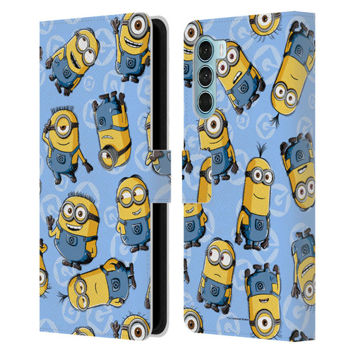 Despicable Me Minion Graphics Character Pattern Leather Book Wallet Case Cover For Motorola Edge S30 / Moto G200 5G