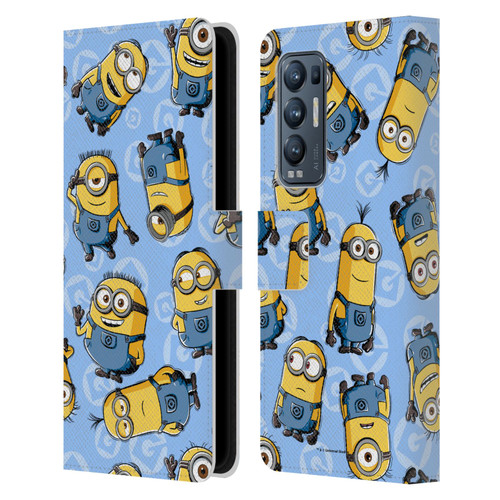 Despicable Me Minion Graphics Character Pattern Leather Book Wallet Case Cover For OPPO Find X3 Neo / Reno5 Pro+ 5G