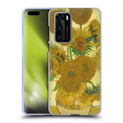The National Gallery Art Sunflowers Soft Gel Case for Huawei P40 5G
