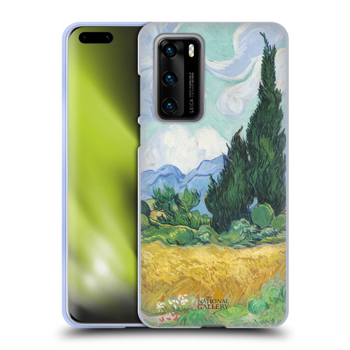 The National Gallery Art A Wheatfield With Cypresses Soft Gel Case for Huawei P40 5G