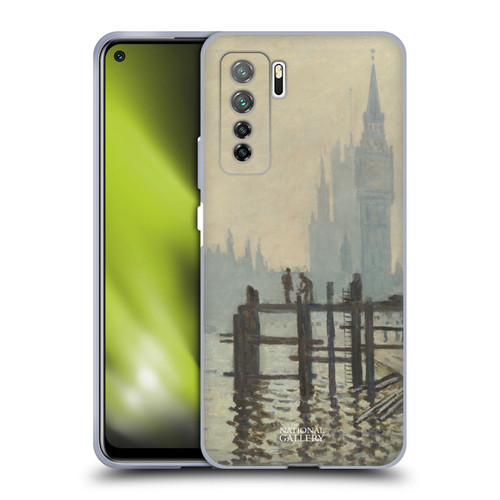 The National Gallery Art Monet Thames Soft Gel Case for Huawei Nova 7 SE/P40 Lite 5G